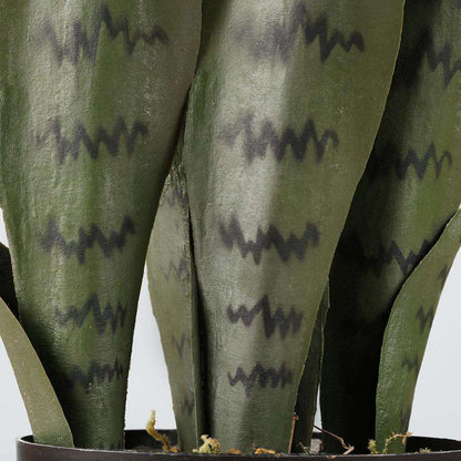 Dezi Künstliche Schlangenpflanze Sansevieria Dunkelgrün Getopft 53 cm