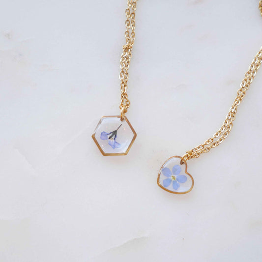 Collier Myosotis - petit 12mm