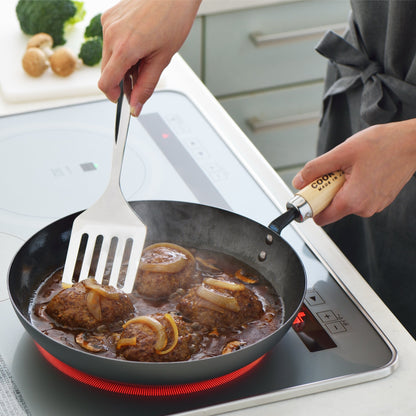 Yoshikawa Cook-Pal Ren Tieftopf 28cm – Nitrierter Kohlenstoffstahl, Hergestellt in Japan