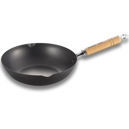 Yoshikawa Cook-Pal Ren Tieftopf 28cm – Nitrierter Kohlenstoffstahl, Hergestellt in Japan