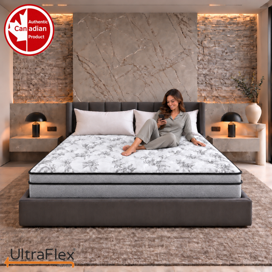UltraFlex® DYNASTY 9 Inch Firm High Density Foam Mattress with Tight Top Comfort — Made in Canada