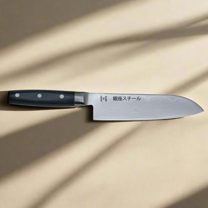HAYAMI 180 - VG10 - 33-lagiges Damast Santoku Messer 180mm