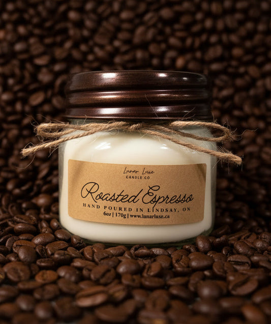 Geröstete Espresso-Kerze - Ländlich