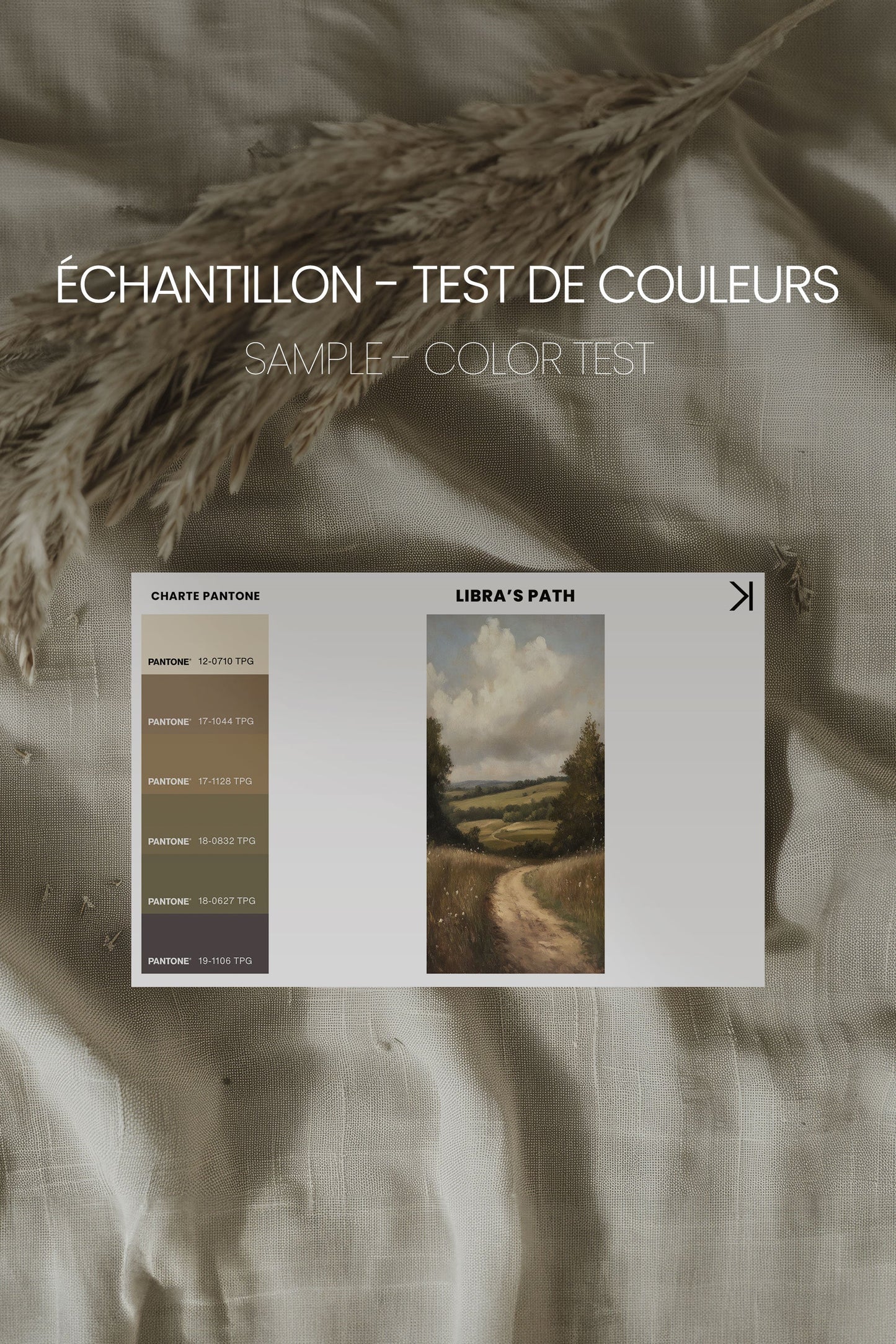 LIBRA'S PATH, Kunstwerk auf gespannter Leinwand