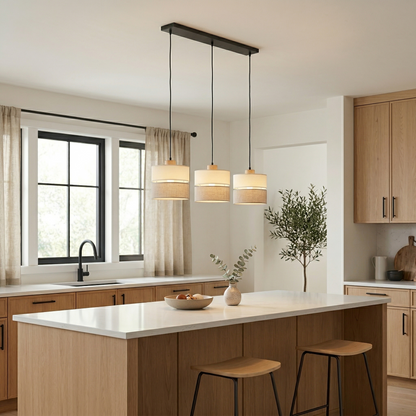 Eco Scandinavian 3-Light Pendant for Kitchen Island & Dining Table - AURABAGS SHOP