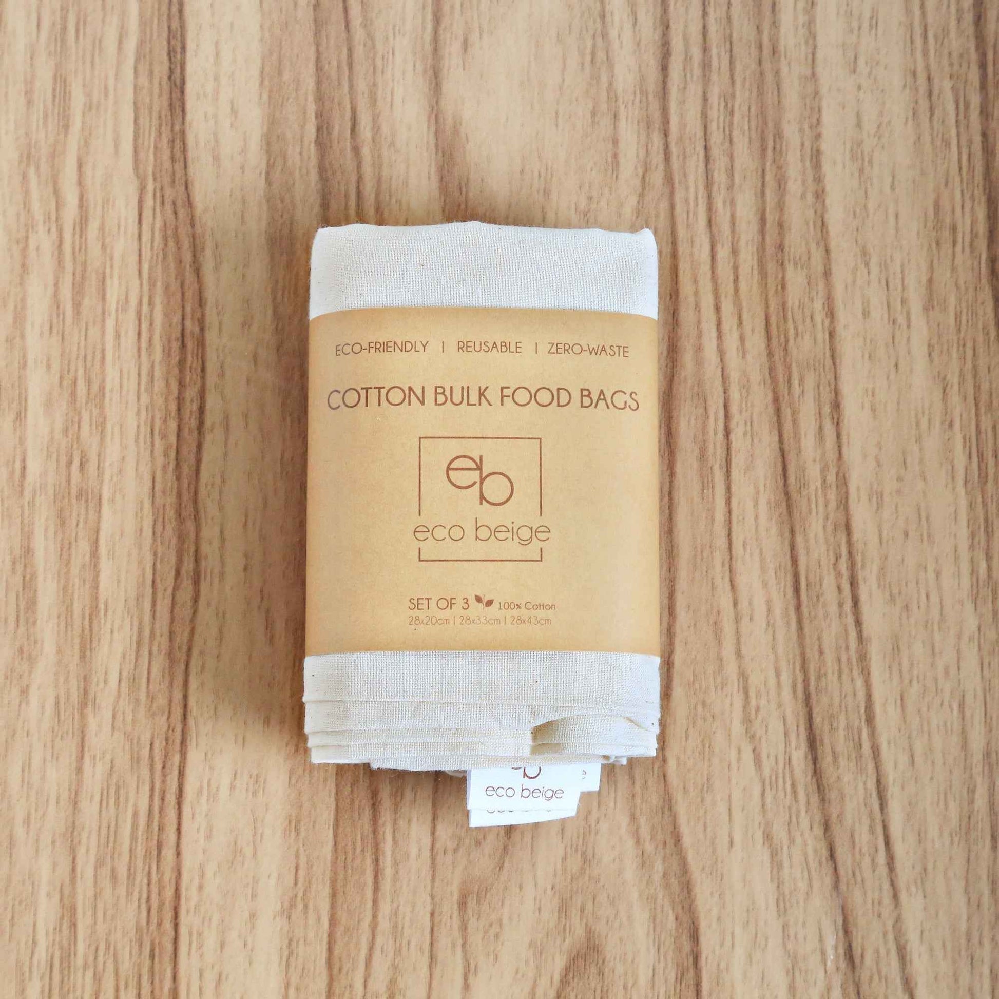 Cotton Bulk Food Bags (Set of 3)
