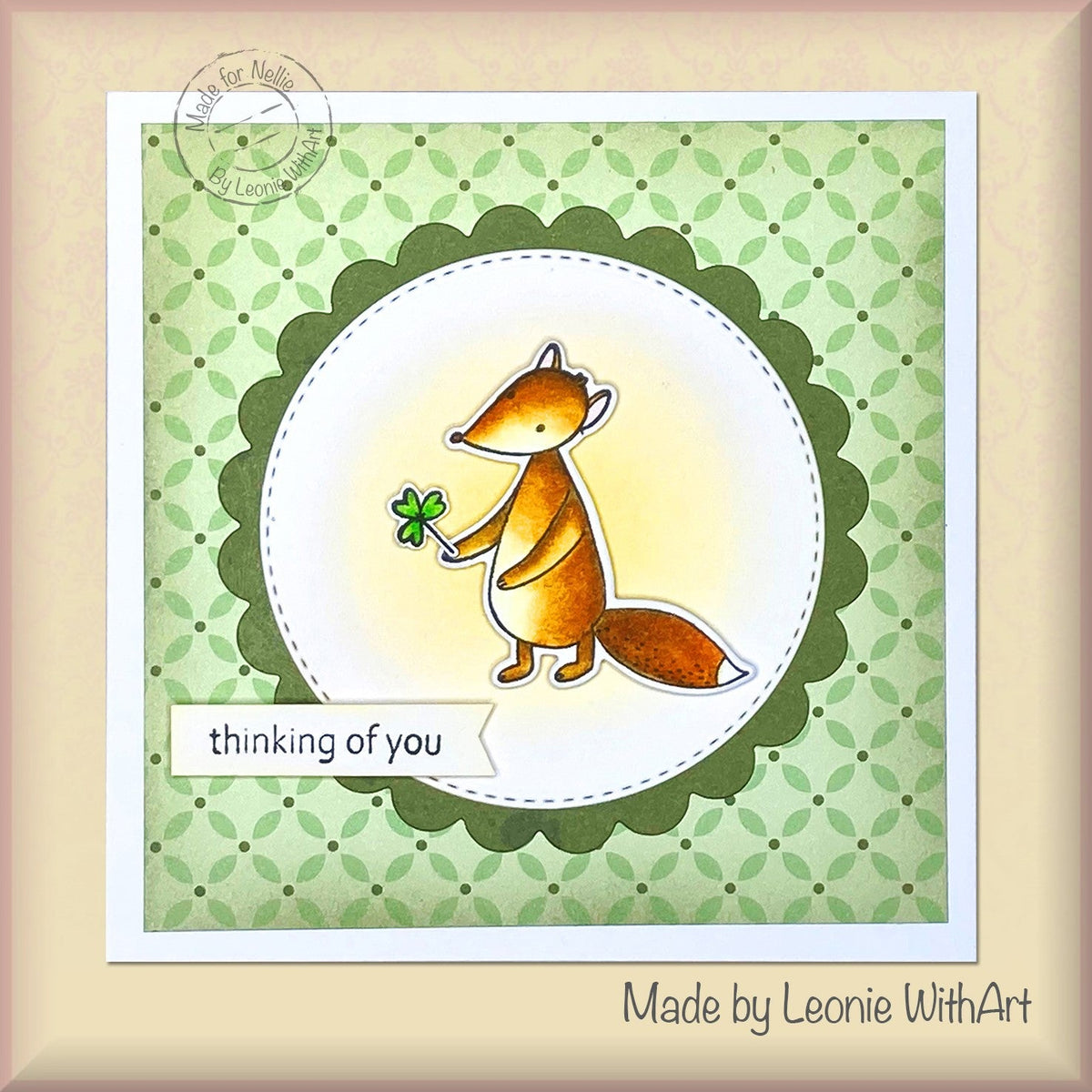 Nellie's Choice Clear Stamp Forest Friends-Just Wanna Say Hi