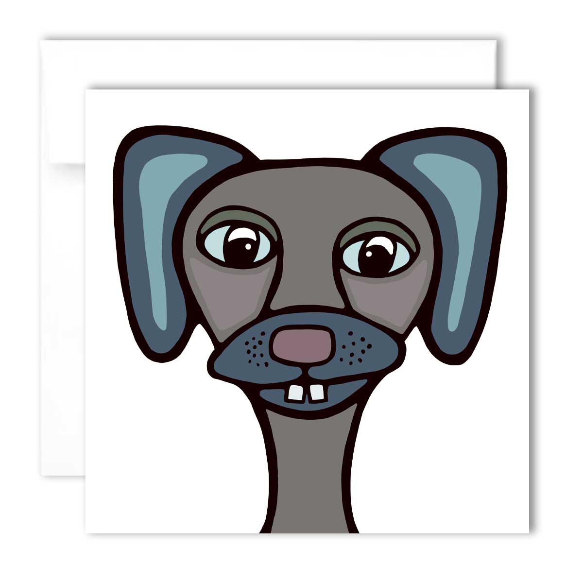 Grußkarte - Fitz der Hund