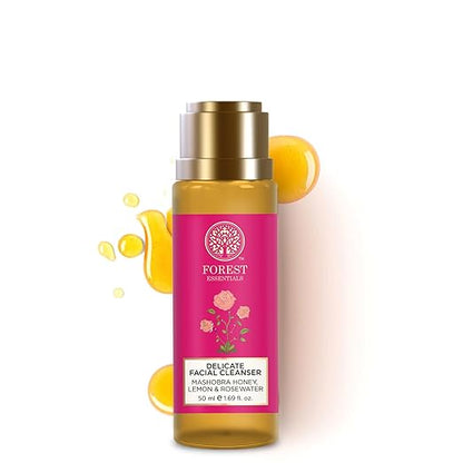 Forest Essentials Ayurvedic Purifying Face Wash Honey, Lemon & Rosewater| For Normal to Dry Skin