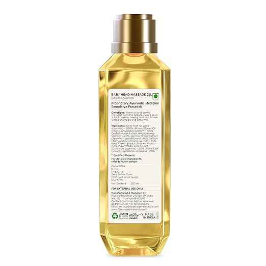 Forest Essentials Baby Head Massage Oil Dasapushpadi