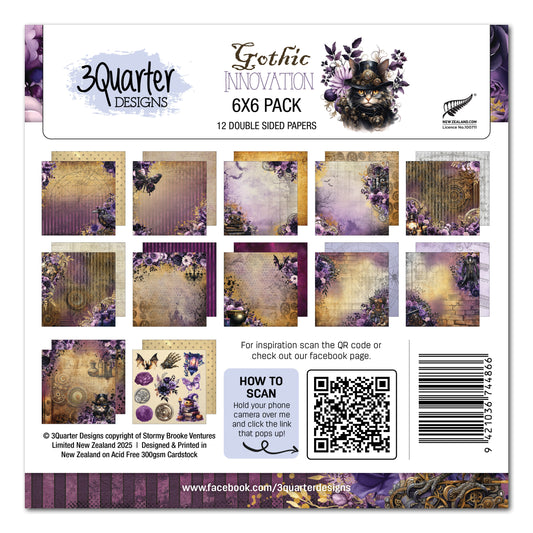 3Quarter Designs Gothic Innovation 6x6 Paper Pack