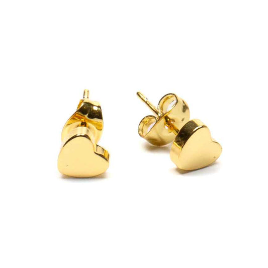 Heart Stud - Gold Plate
