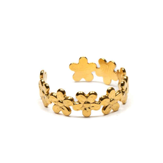 Flower Ring - Gold Plate