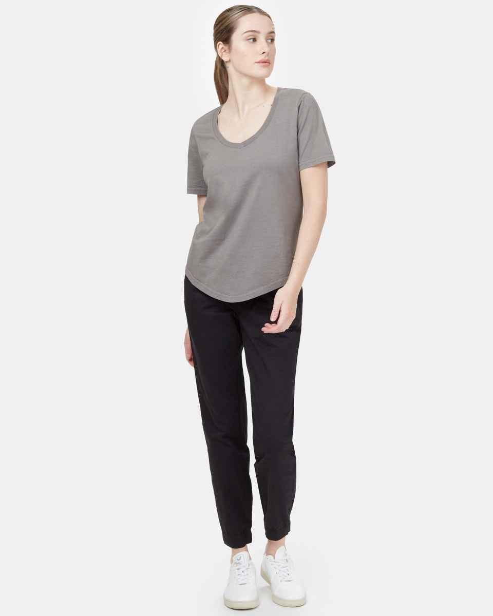 Natural Dye V-Neck T-Shirt