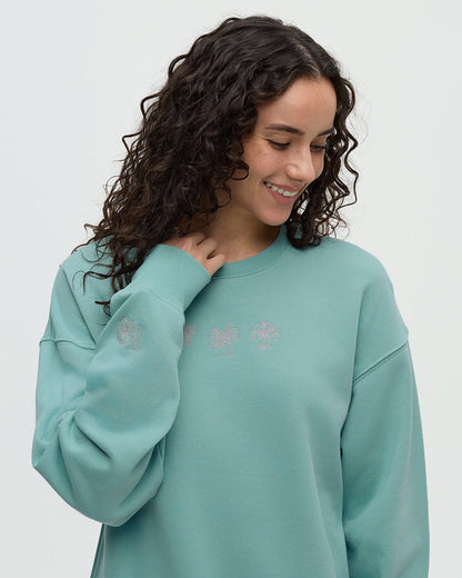 Haiti Stickerei Legerer Pullover