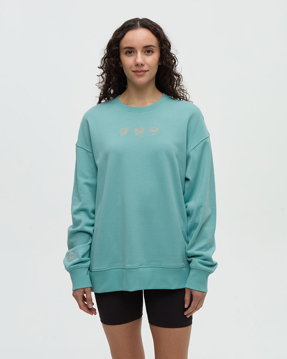 Haiti Stickerei Legerer Pullover
