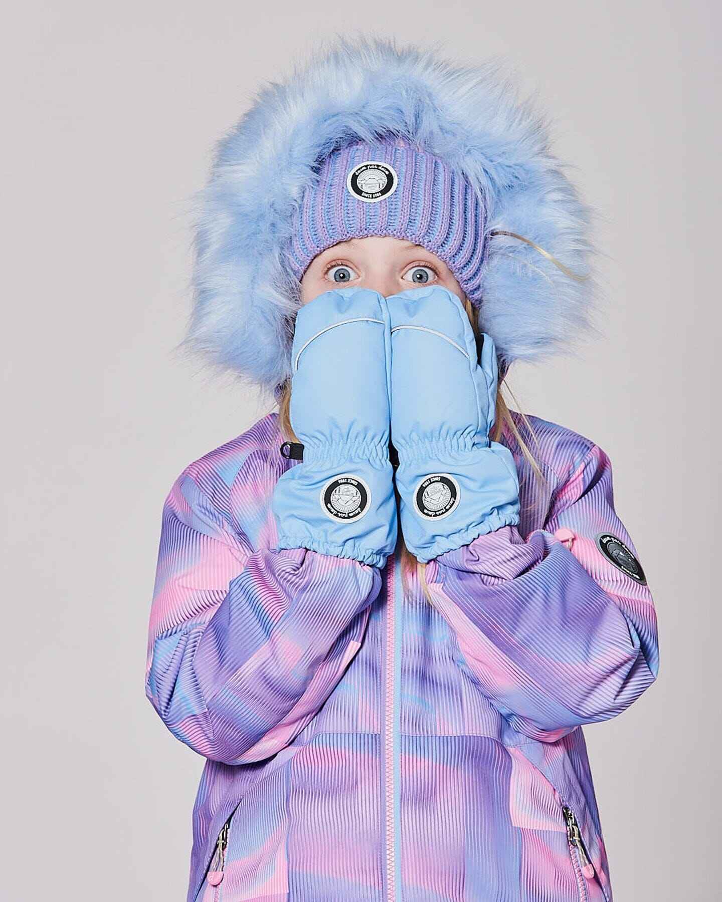 Winter Mittens Play Light Blue