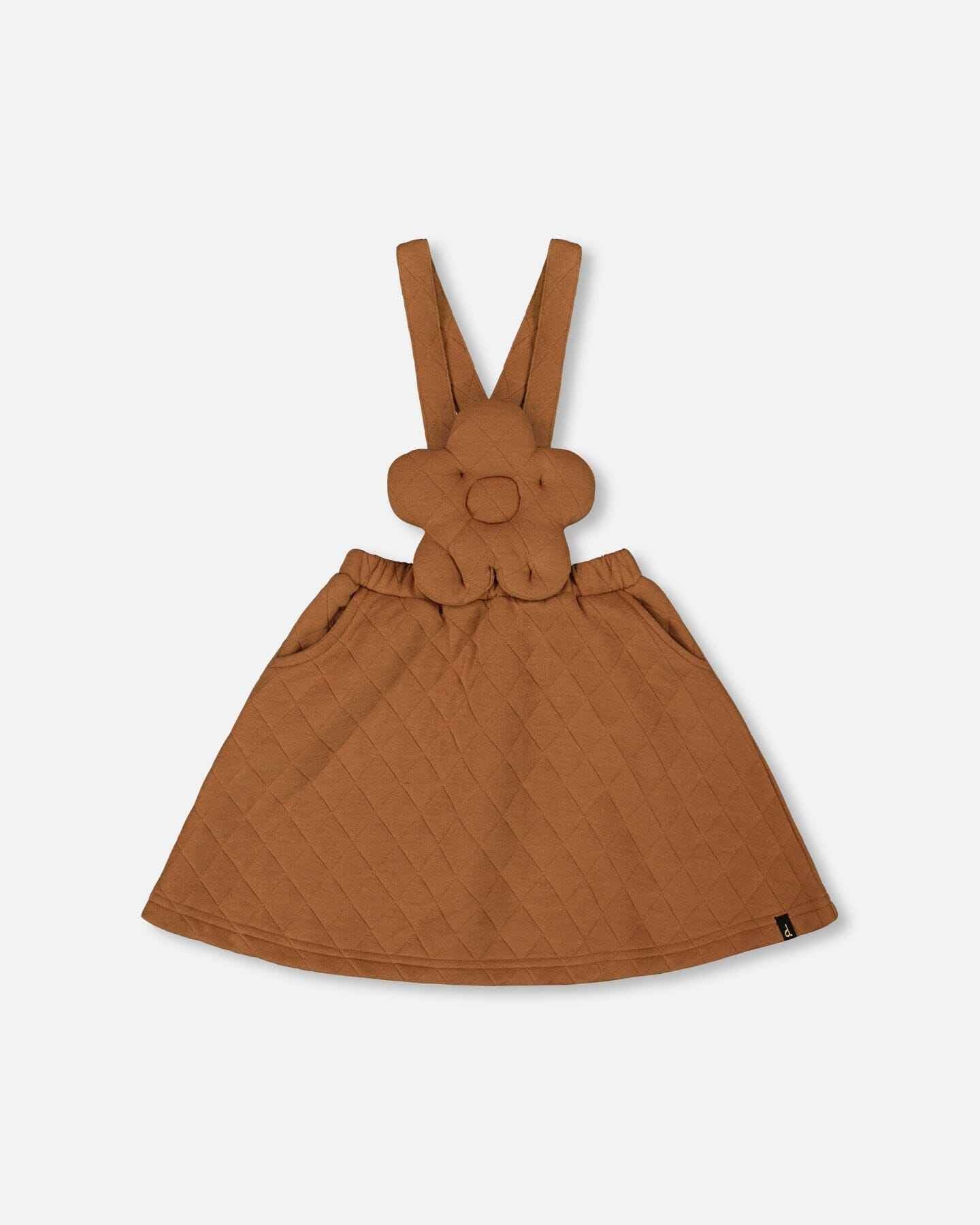 Quilted Overall Dress Mocha