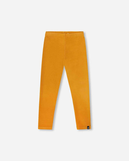 Super Soft Ribbed Leggings Golden Yellow
