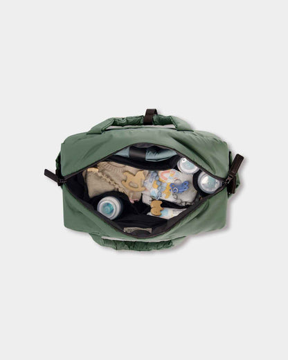 Diaper Bag With Changing Mat Dark Gray Green