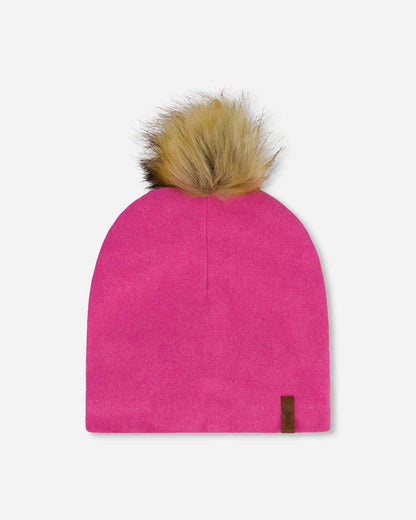 Mid-Season Jersey Pompom Hat Candy Pink