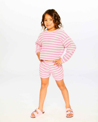 Striped Sweater Pink And White