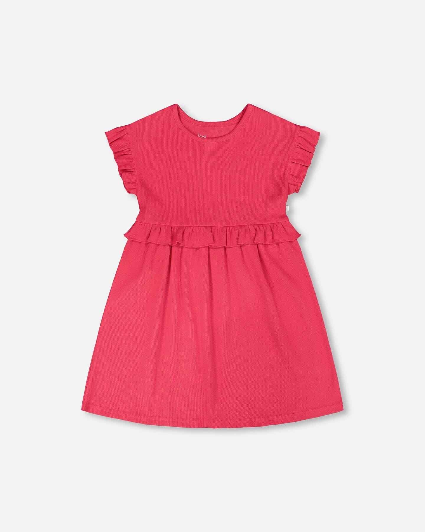 Cotton Rib Dress Pink