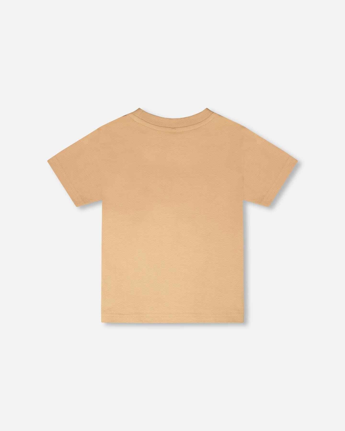Organic Cotton Short Sleeve T-Shirt Beige