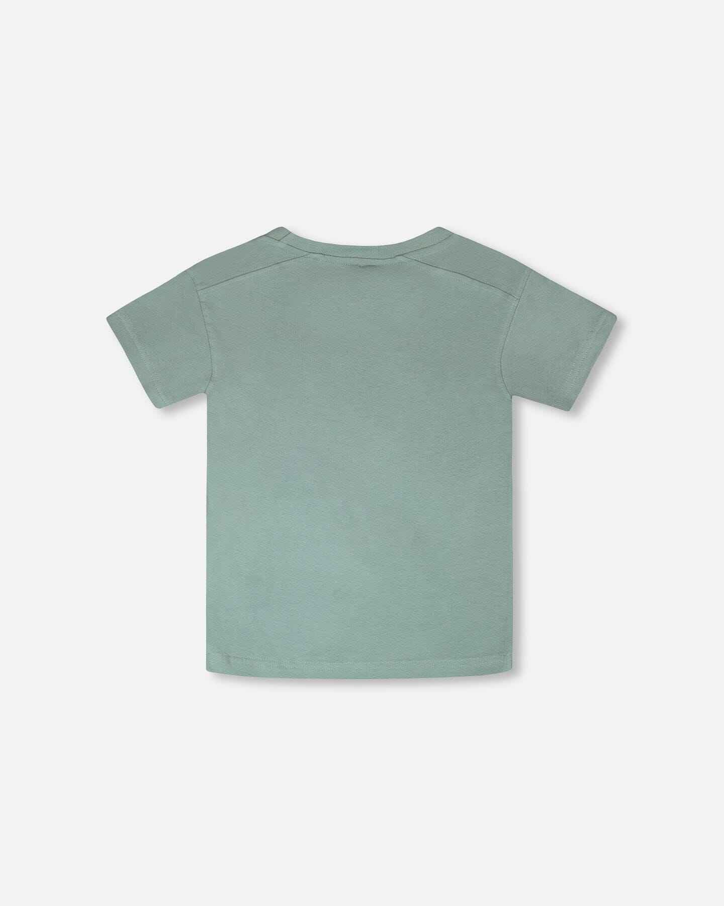 Organic Cotton Jersey T-Shirt With Cross Bag Green