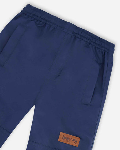 Two-Piece Mid-Season Outerwear Set Black Printed Flowers