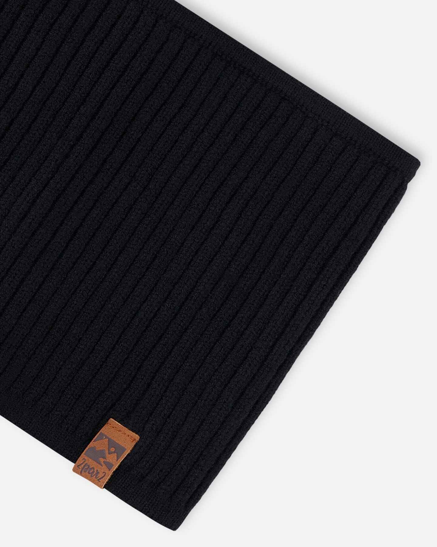 Knit Neckwarmer Black