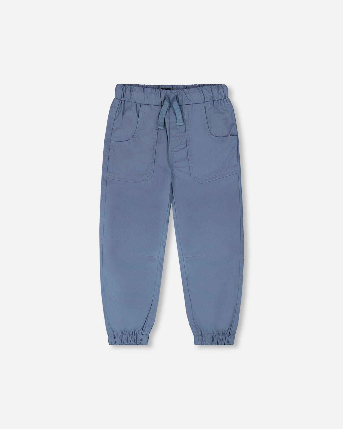 Parachute Jogger With Patch Pockets Blue Grey