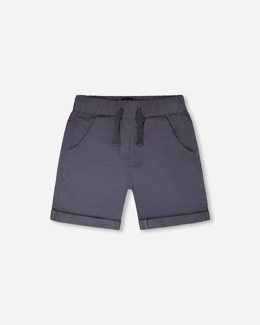 Stretch Twill Shorts Grey