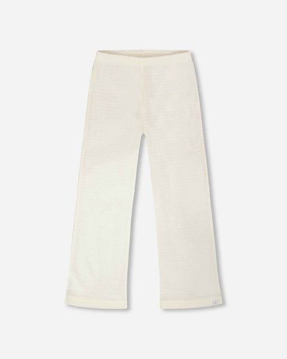Crinkle Jersey Leggings Off White
