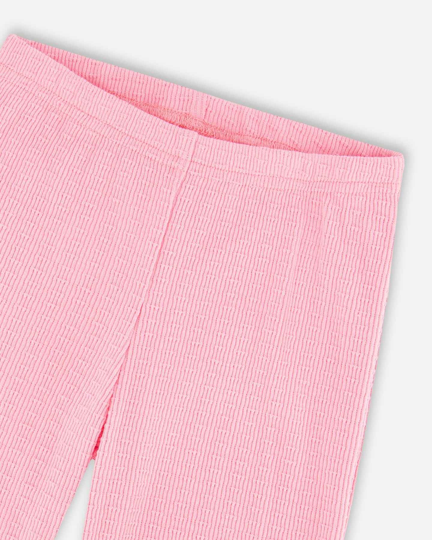Crinkle Jersey Leggings Pink