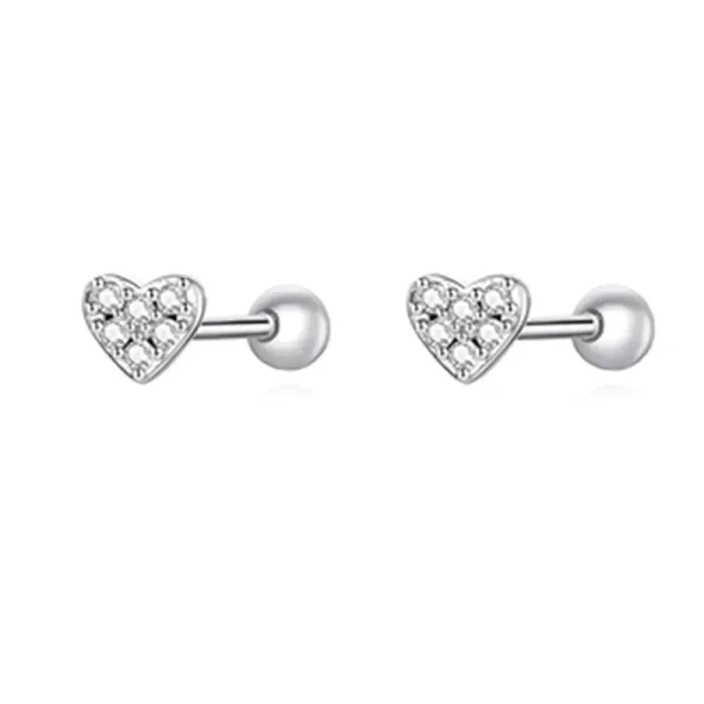 925 Sterling Silver Star And Butterfly Stud Earrings - Delicate And Fine Jewelry