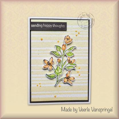 Nellie's Choice Die & Stamp Set - Garden Flowers Series - Magnolia-1