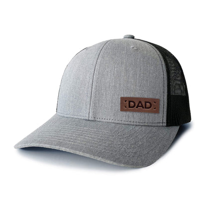 DAD - Leather Patch Trucker Hat