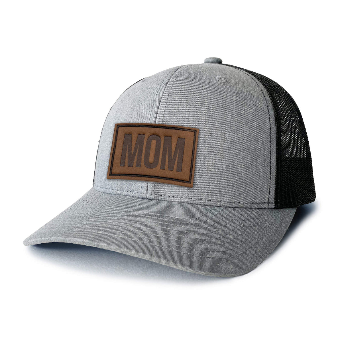 MOM - Leather Patch Trucker Hat