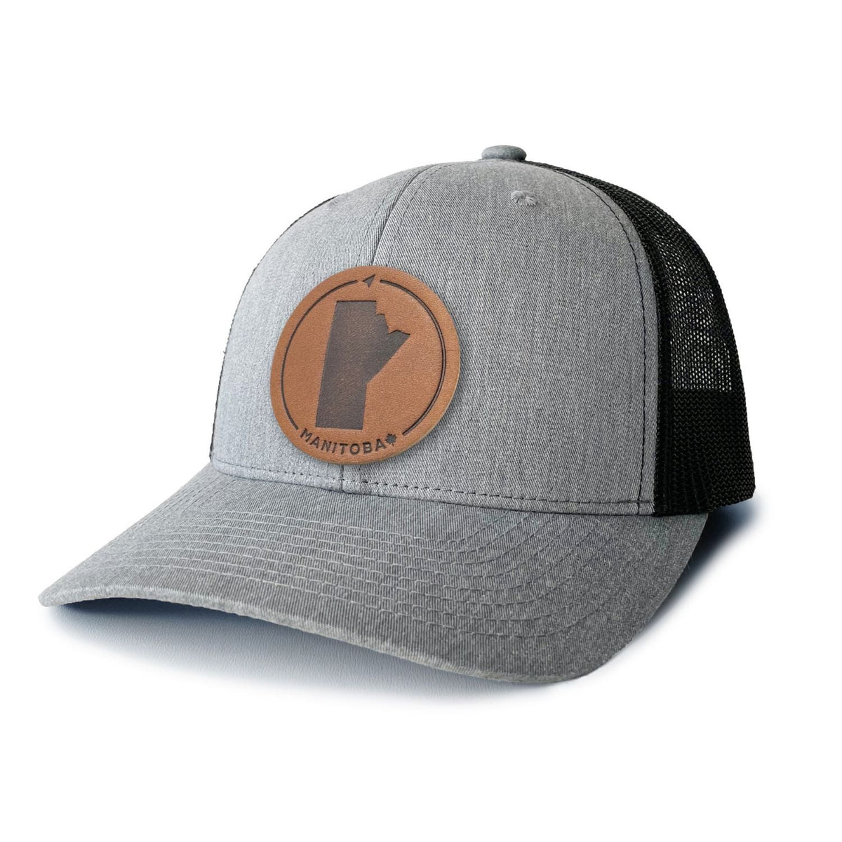 Manitoba Leather Patch Trucker Hat