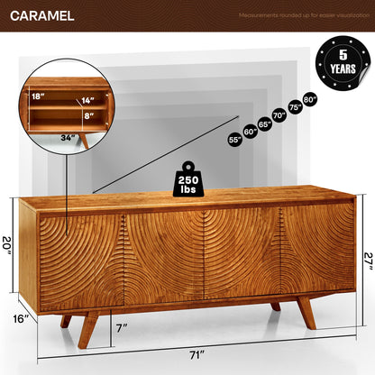 Harmony Solid Wood TV Stand