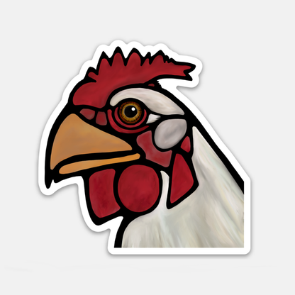 Vinyl-Aufkleber – Huhn Henrietta