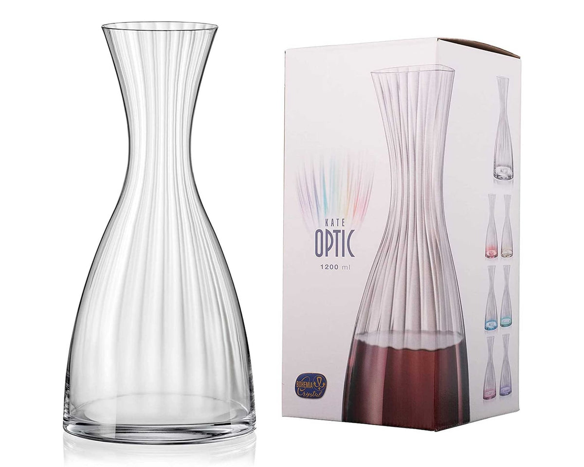 Crystal Wine Decanter 1.2L - CRYSTALEX Optic - 1Piece