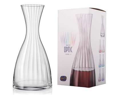 Crystal Wine Decanter 1.2L - CRYSTALEX Optic - 1Piece