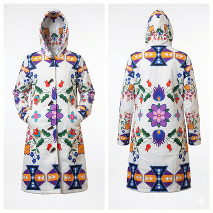 OLDTRIBES™ Arctic Flowers Long Coat
