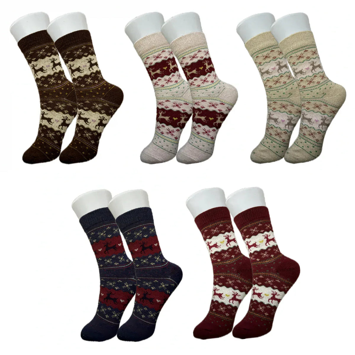 Cozy Christmas Novelty Sock Bundle - 5 Pack