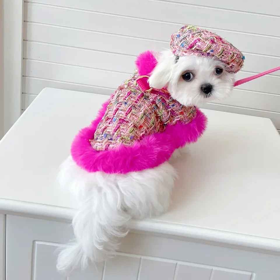 Sweet November Garden Harness Dress Set | Dress with Hat and Leash
