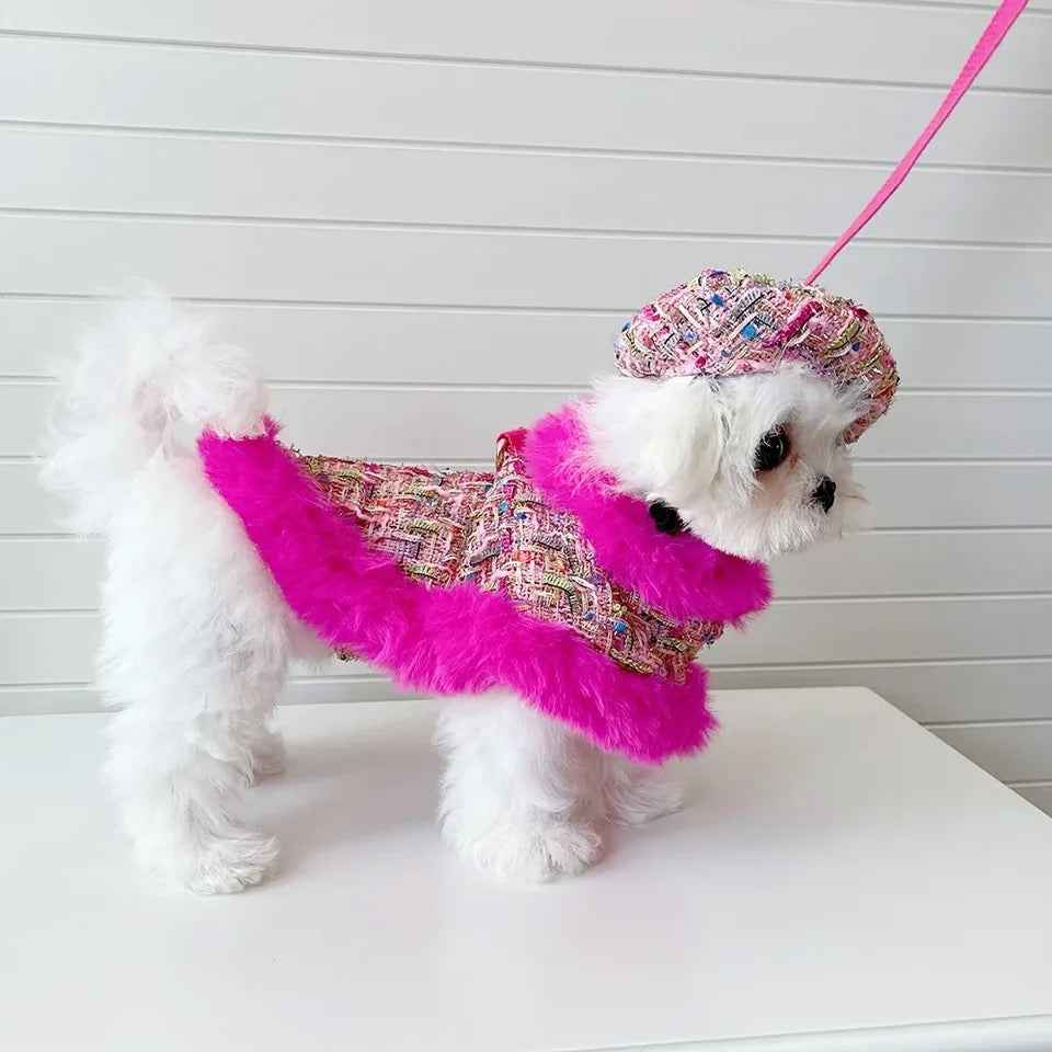Sweet November Garden Harness Dress Set | Dress with Hat and Leash