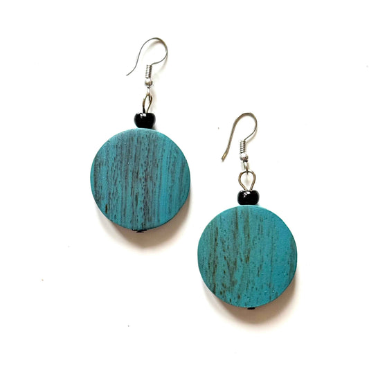 Wooden Disc earring