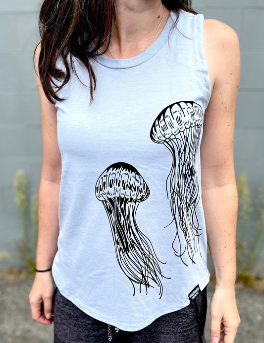 JELLYFISH - Women's Relaxed Tank - Steel